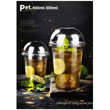 Stylish Customed Disposable Transparent Wholesale PE Cup for Juice Tea Coffee